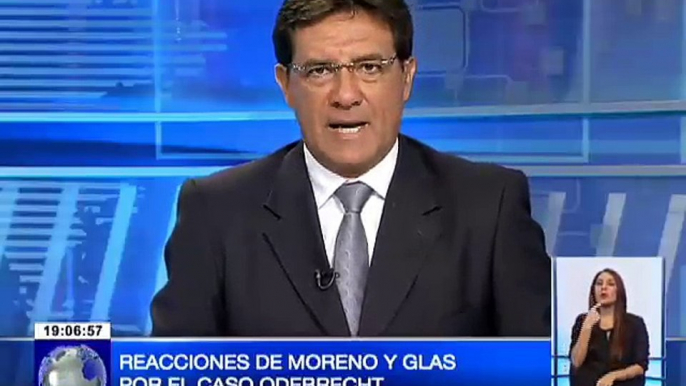 Reacciones d el Presidente Moreno y del Vicepresidente Glas por el caso Odebrecht