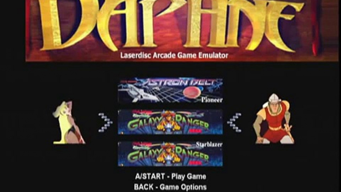 Galaxy Ranger - DaphneX Arcade Laserdisc Emulator for Xbox