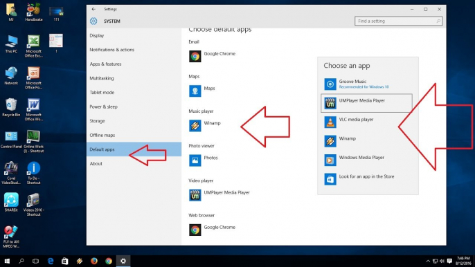 Windows 10 - How to Set Default Apps