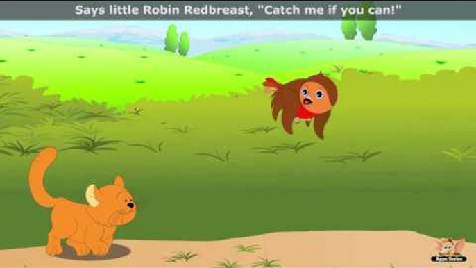 Little Robin Redbreast Sat Upon a Tree - Nursery Rhyme with Karaoke