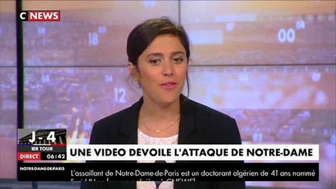 La chaîne CNews dévoile ce matin les images spectaculaires de l'attaque du policier à Notre Dame de Paris