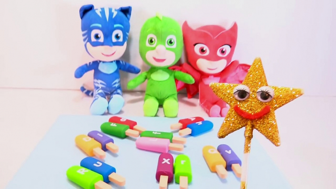 Enfants les couleurs pour Jeu de la glace enfants Apprendre masques jouets vidéo avec Abcs pj pops surprise