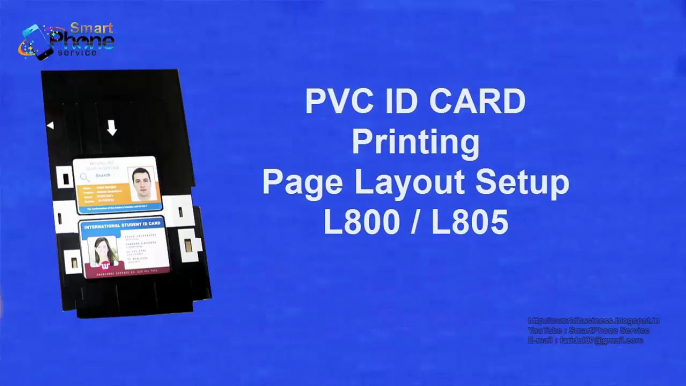 PVC Id Card Printing Page Layout (Template)   fadsor Epson L800, L805, L810 & L850 Pr