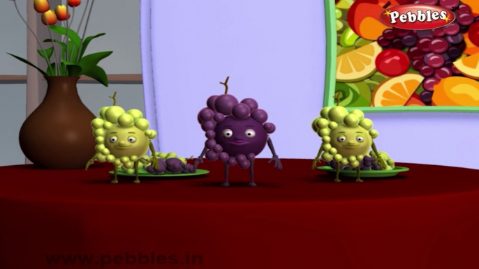 Grapes | 3D animated nursery rhymes for kids with lyrics  | popular Fruits rhyme for kids | Grape song | Fruits songs |  Funny rhymes for kids | cartoon  | 3D animation | Top rhymes of fruits for children