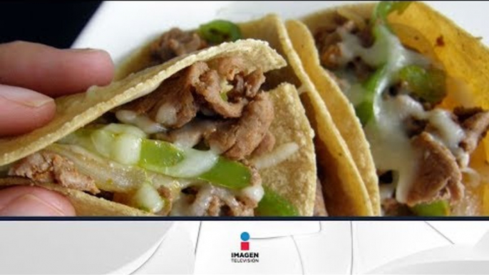 Receta de tacos de carne con salsa de cilantro / Recipe beef tacos with cilantro sauce