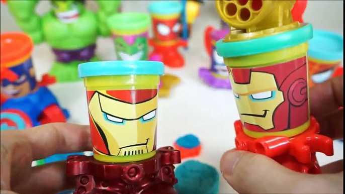 Play Doh Marvel Super Heroes Collection 플레이도우 슈퍼히어로 모음 캡틴아메리카 아이언맨 스파이더맨  - 퍼플토이박스