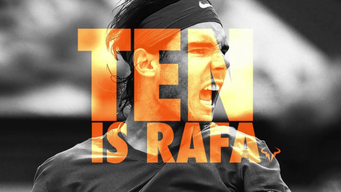 Les 10 titres à Roland Garros de Rafael Nadal célébrés par Nike