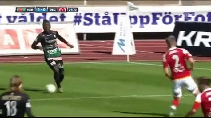 2-0 Oliver Stanisic Goal Sweden  Superettan - 17.06.2017 Varbergs BoIS 2-0 Degerfors IF