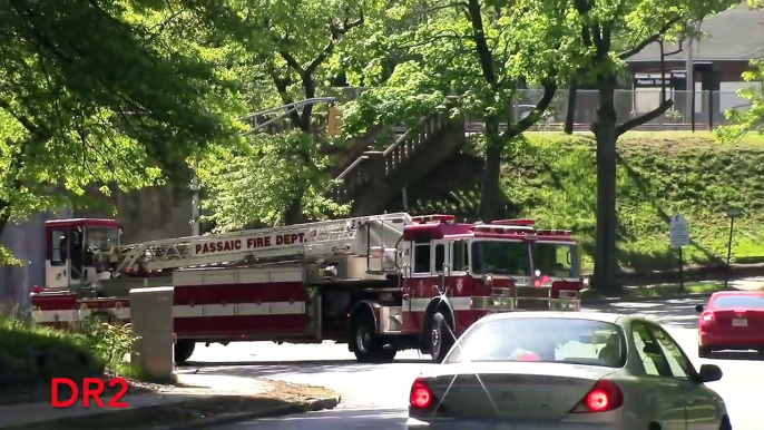 Passaic Fire Department  New  Ladder 1 Responding 5-