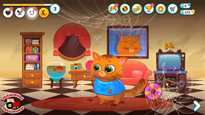 Video Niños para mi juego virtual de mascota gatito Bubu 63 dibujos animados sobre los sellos