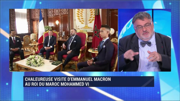 Chaleureuse visite d'Emmanuel Macron au roi du Maroc Mohammed VI - 17/06