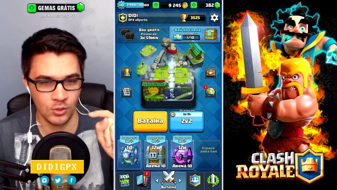 GANHEI A NOVA CARTA LENDÁRIA E ASSISTI A NOVA ANIMAÇÃO DO CLASH ROYALE