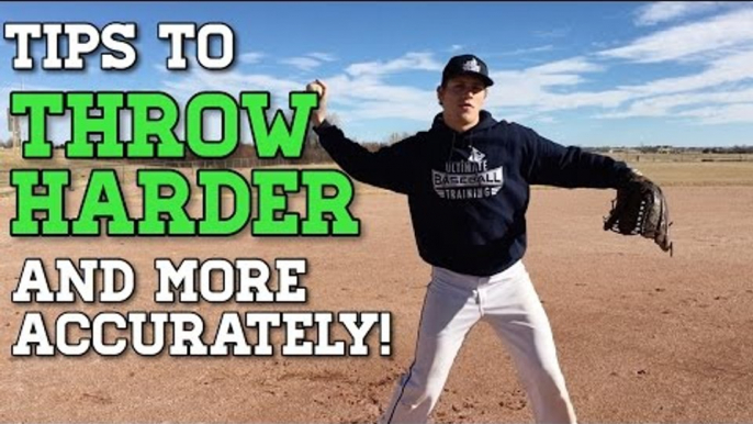 Baseball Throwing Tips to Throw HARDER and MORE ACCURATELY!