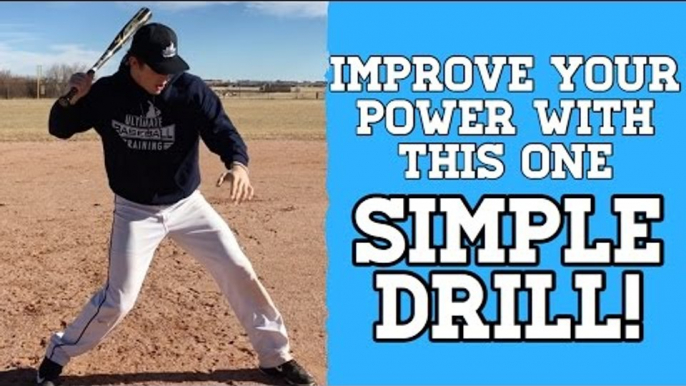 How to: Hit For Power In Baseball - EASY and EFFECTIVE Baseball Hitting Drill