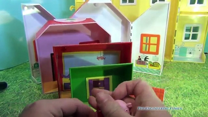 Journée dans de de porc jouets monde Peppa nickelodeon peppa playset 6 1 bbc playset videounboxing