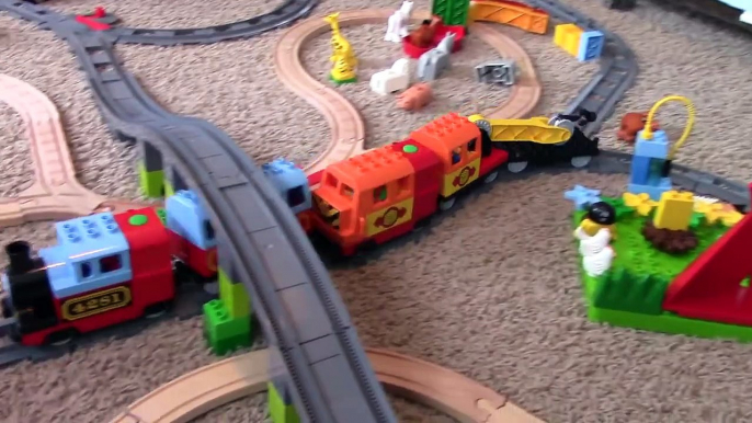 Thomas and Friends Wooden Railway _ Thomasdss Train and Lego Duplo Playtime Compilation