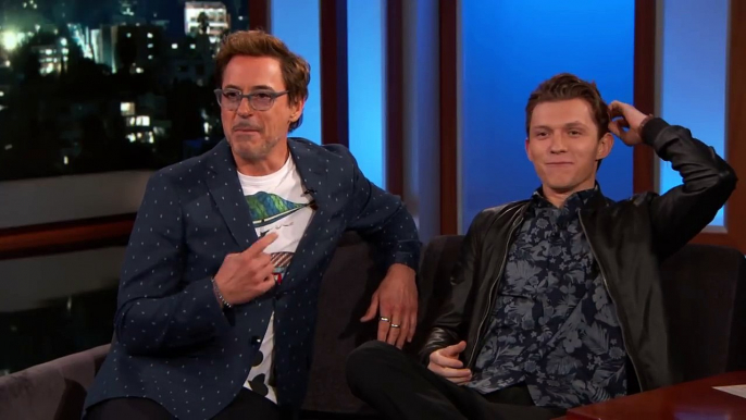 Robert Downey Jr. & Tom Holland on Spider Man: Homecoming