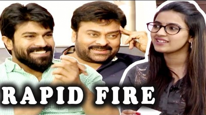 Niharika Rapid Fire Questions With Chiranjeevi and Ramcharan