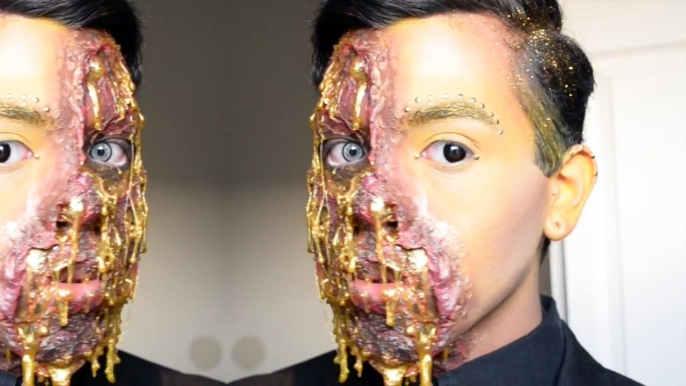 DRIPPING  IN GOLD   SFX Makeup Tutorial   2016 NYX FACE AWARDS ENTRY