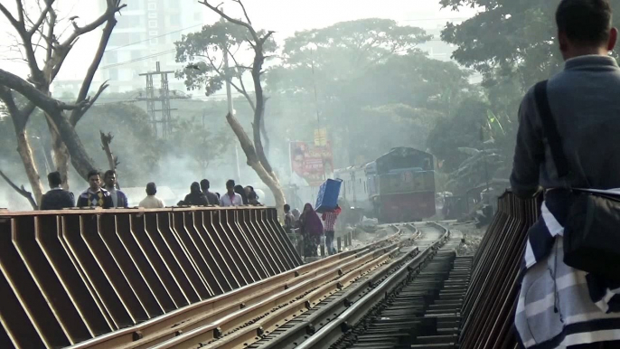 Subarna Express Train of Bangladesh Railway Crossing 90 Years old Tongi Rail Bridge