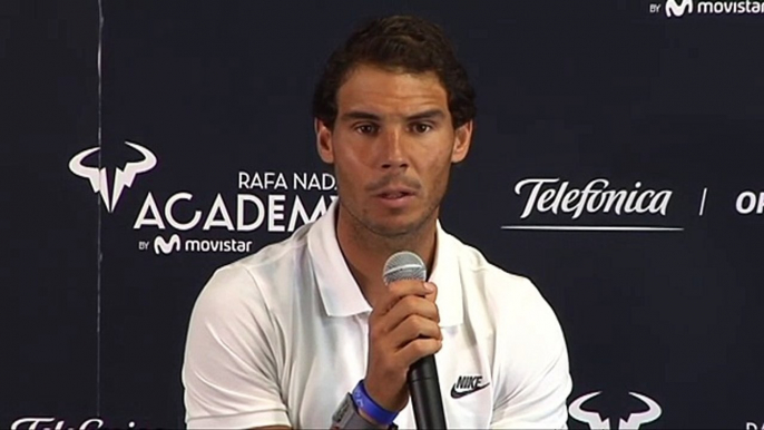 (Low) Rafael Nadal at the Telefonica event at Rafa Nadal Sports Centre, 14-06-2017