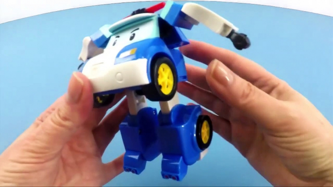 TOY UNBOXING - Robocar Poli ansformer Blue Robot Police Car _ Toyshop