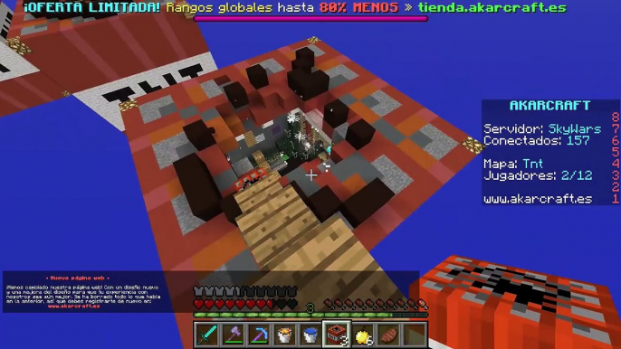 NADIE ESCAPA DE ESTA TRAMPA TROLL DE TNT  MINECRAFT TROLL SKYWARS #98