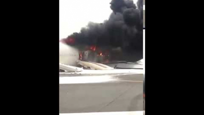 Emirates Plane Crash-Lands at Dubai airport