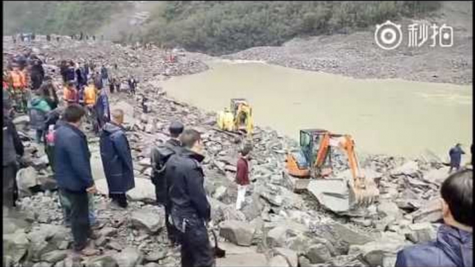 Drone Footage Shows Sichuan Landslide Devastation