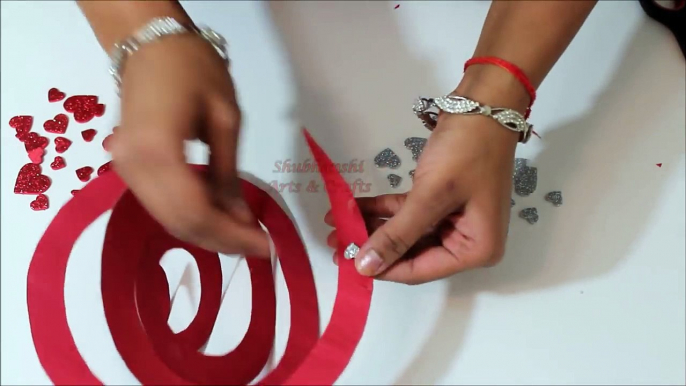 DIY Spiral for Valentines Day Decoration