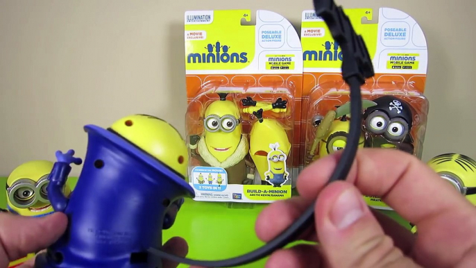 Banane par par domestiques grignotant Nouveau jouets déballage Dracula stuart build-a-minion pirate blu