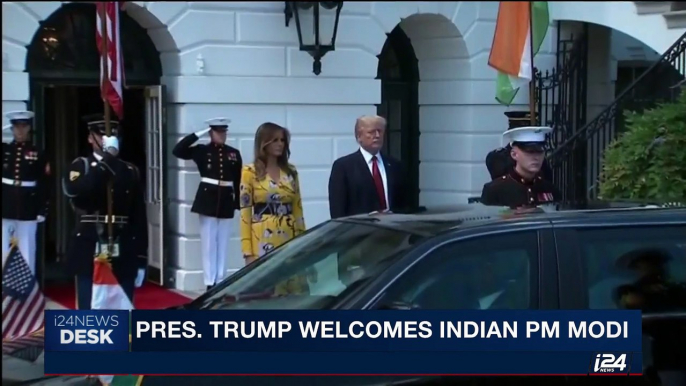 i24NEWS DESK | Pres. Trump welcomes indian PM Modi | Monday, June 26th 2017