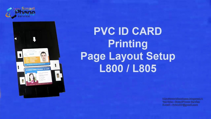 PVC Id Card Printing Page Lat (Template)   for Epson L800, L805