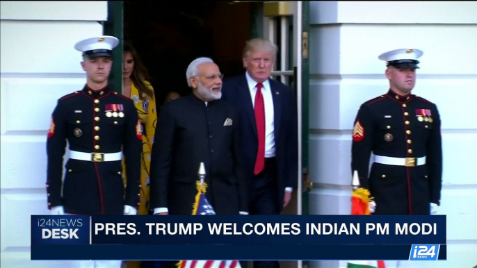 i24NEWS DESK | Pres. Trump welcomes Indian PM Modi | Tuesday, June 27th 2017