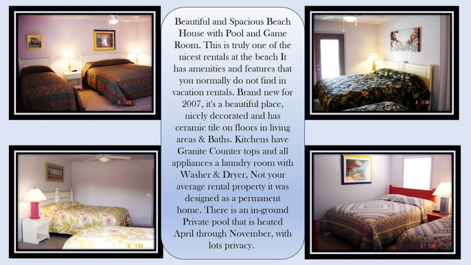 Myrtle Beach Vacation Home Rental