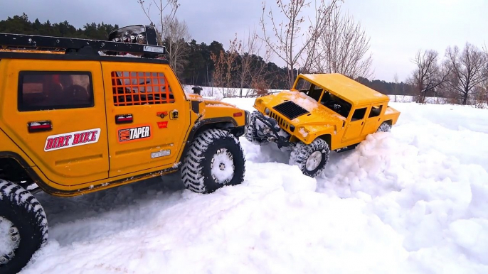 RC Trucks OFF Road 4x4 — Rescue Stuck Tamiya Toyota Tundra, Axial Hummer H1, H2, WLtoys Vol 2