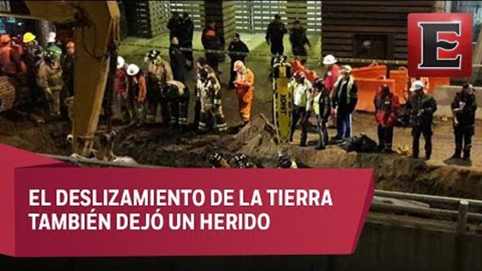 Muere trabajador en derrumbe por obras de drenaje en la Álvaro Obregón