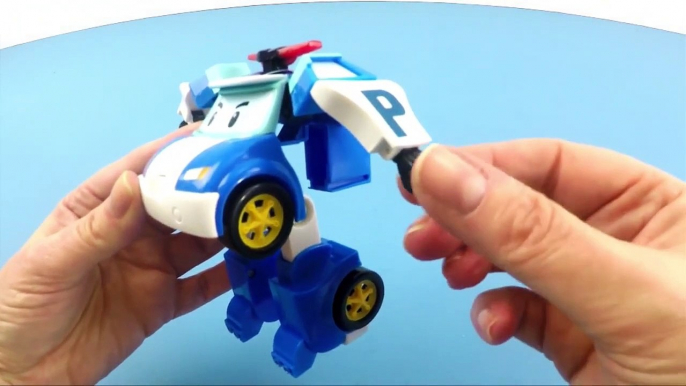 TOY UNBOXING - Robocar Poli Toy _ Deluxe Trasdansformer Blue Robot Police Car _ Toyshop - Toys For K