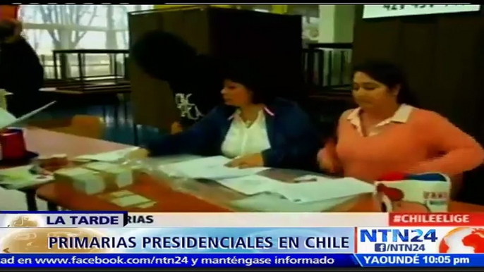 Con un bajo flujo de votantes avanzan elecciones primarias presidenciales en Chile