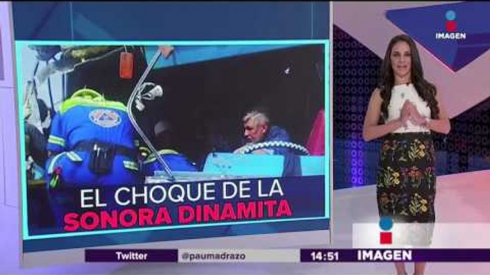 Choca autobús de la Sonora Dinamita | Imagen Noticias con Yuriria Sierra