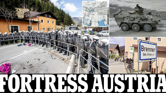 Government sends troops and armoured vehicles to stop migrants crossing the border from Italy