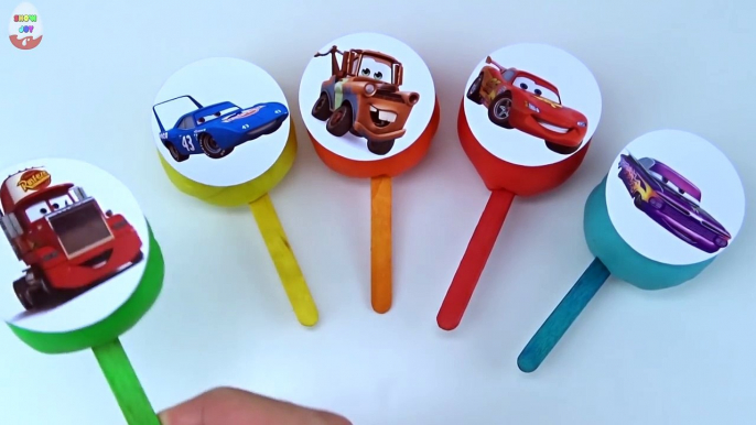 Coches colores para Niños Aprender relámpago chupete jugar sonriente juguetes Doh 2 mcqueen disney pixar