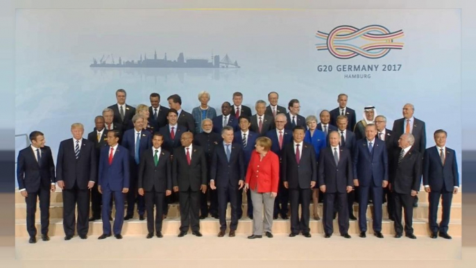 G20: Merkel faz apelo em manhã marcada pelo aperto de mão de Trump a Putin