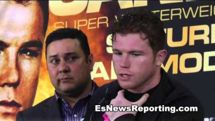 Saul canelo alvarez vs austin trout post fight press conference EsNews Boxing