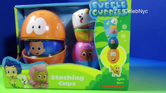 Bubble Guppies Stacking Cups Surprise Eggs Nickelodeon Mr. Grouper & Guppy Puppy by FunToy