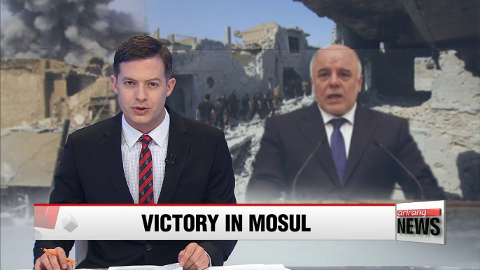 Iraqi PM declares victory against IS in Mosul