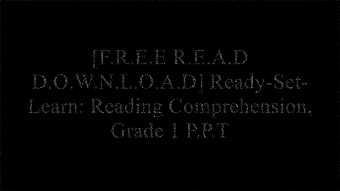 [9lzgg.[FREE] [DOWNLOAD] [READ]] Ready-Set-Learn: Reading Comprehension, Grade 1 by Teacher Created Resources StaffTeacher Created Resources StaffTeacher Created Resources Staff DOC