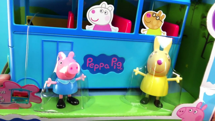 Autobus Bonbons chat manquer entaille porc lapin école chanson son jouet Jr peppa surprend playset