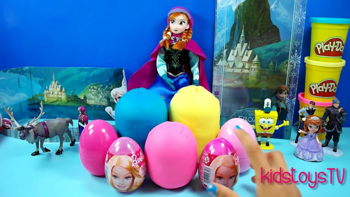 Frozen Play doh Kinder Surprise eggs My little pony Toys Minions Angry birds Egg Barbie