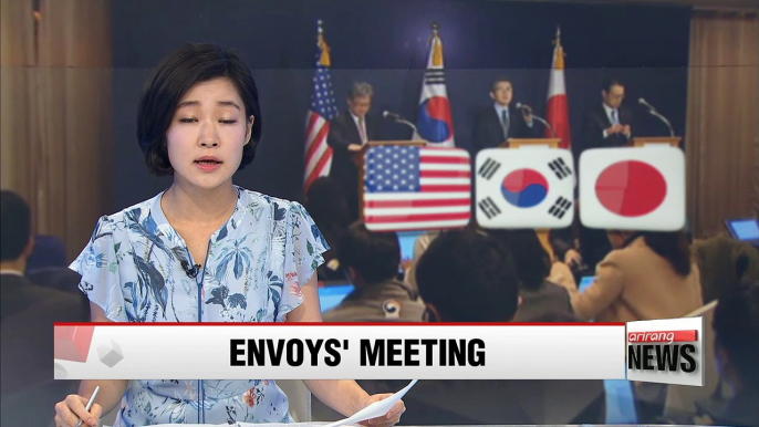 Top nuclear envoys from South Korea, U.S., Japan to discuss North Korean threats